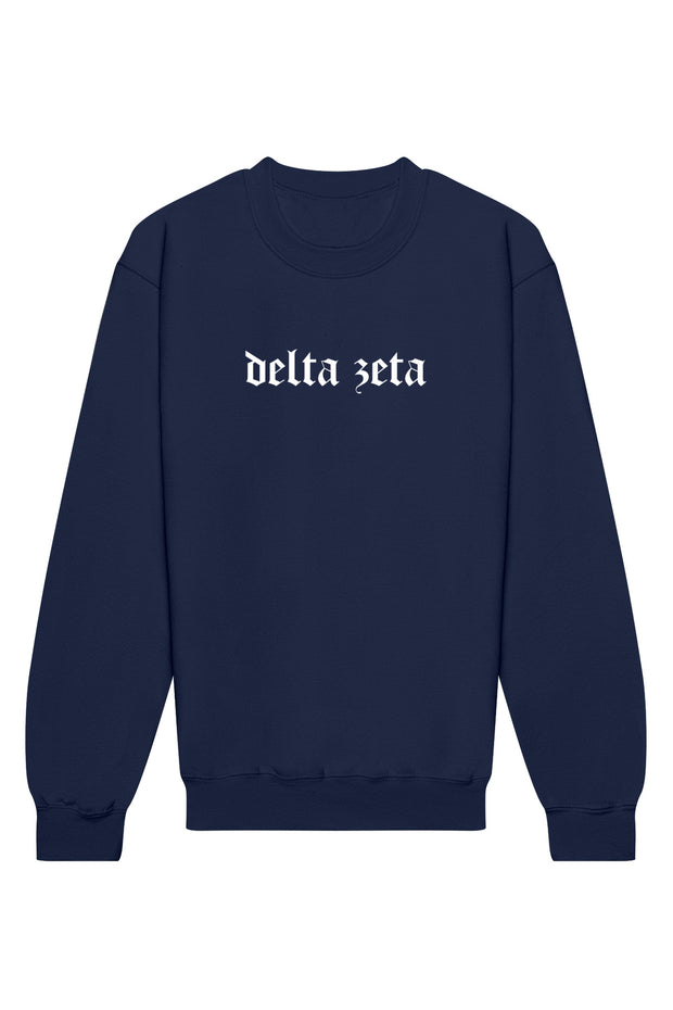 Delta Zeta Classic Gothic II Crewneck Sweatshirt
