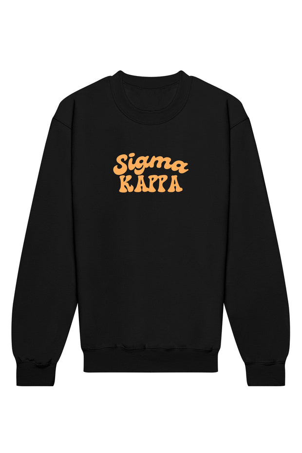 Sigma Kappa Vintage Hippie Crewneck Sweatshirt