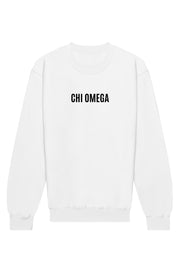 Chi Omega Warped Crewneck Sweatshirt