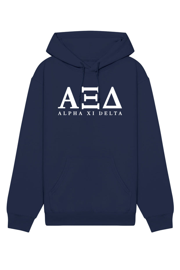 Alpha Xi Delta Letters Hoodie