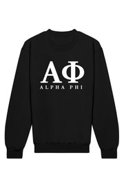 Alpha Phi Letters Crewneck Sweatshirt