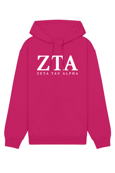 Zeta Tau Alpha Letters Hoodie