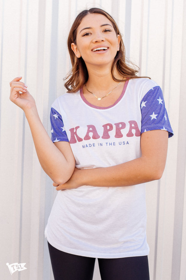 Kappa Kappa Gamma Vintage USA Scoop Tee