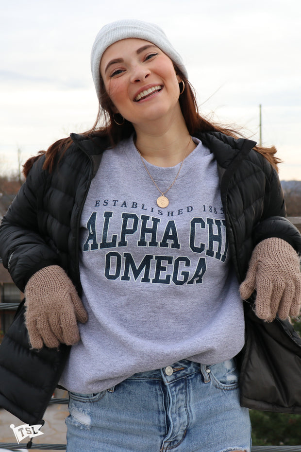 Alpha Chi Omega Collegiate Crewneck