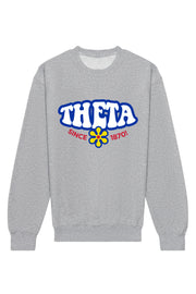 Kappa Alpha Theta Funky Crewneck Sweatshirt