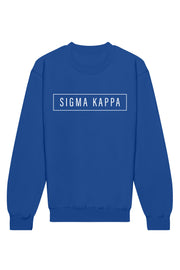 Sigma Kappa Blocked Crewneck Sweatshirt
