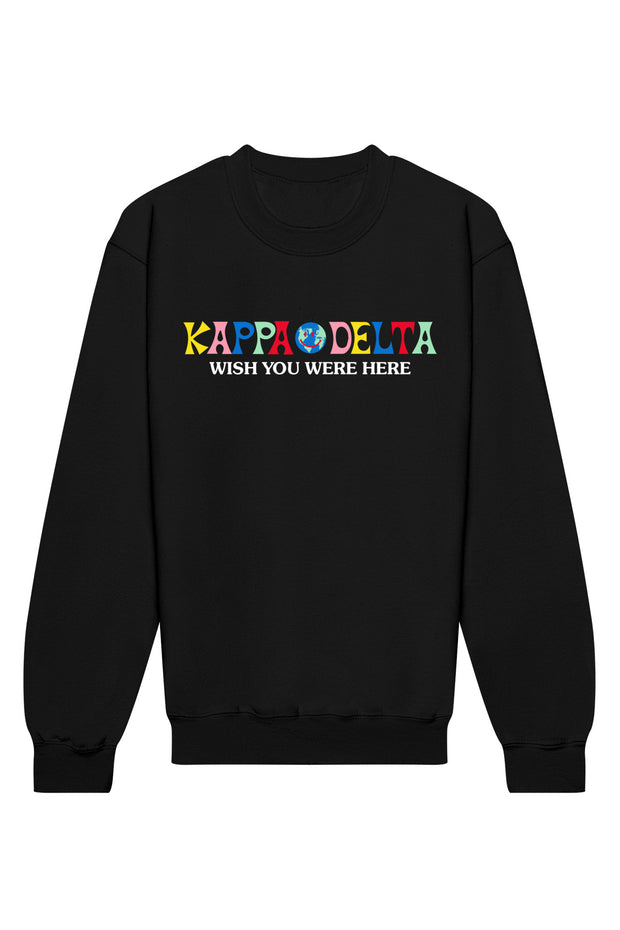 Kappa Delta Wish You Were Here Crewneck Sweatshirt