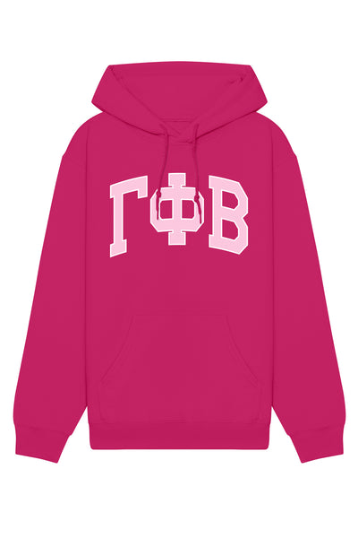 Gamma Phi Beta Pink Rowing Letters Hoodie