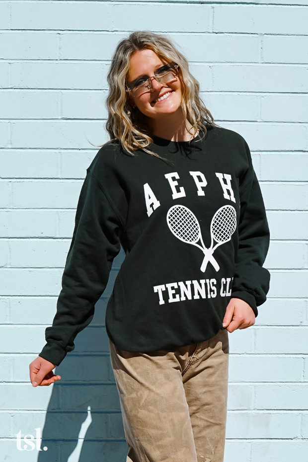 Alpha Chi Omega Tennis Club Crewneck Sweatshirt