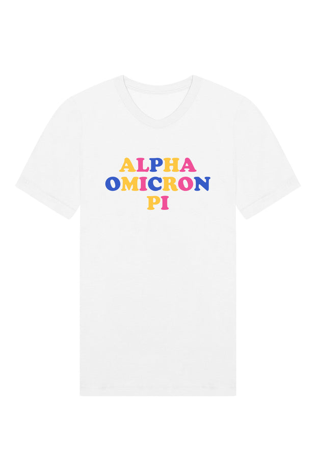 Alpha Omicron Pi Candy Tee