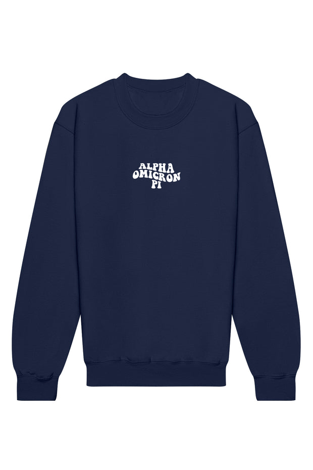 Alpha Omicron Pi Illusion Crewneck Sweatshirt