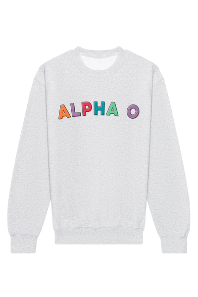 Alpha Omicron Pi Stencil Crewneck Sweatshirt