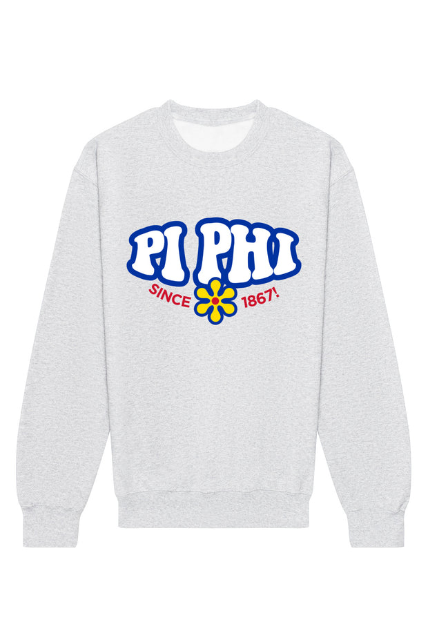 Pi Beta Phi Funky Crewneck Sweatshirt