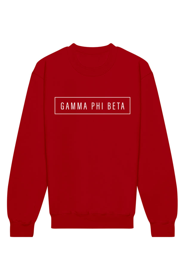 Gamma Phi Beta Blocked Crewneck Sweatshirt