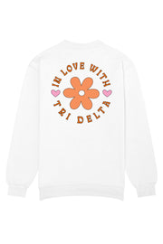 Delta Delta Delta In Love With Crewneck Sweatshirt