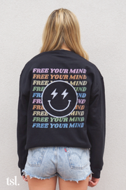 Alpha Phi Free Your Mind Crewneck Sweatshirt
