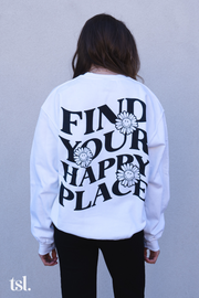Kappa Kappa Gamma Happy Place Crewneck Sweatshirt