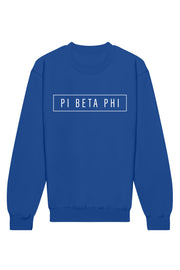 Pi Beta Phi Blocked Crewneck Sweatshirt