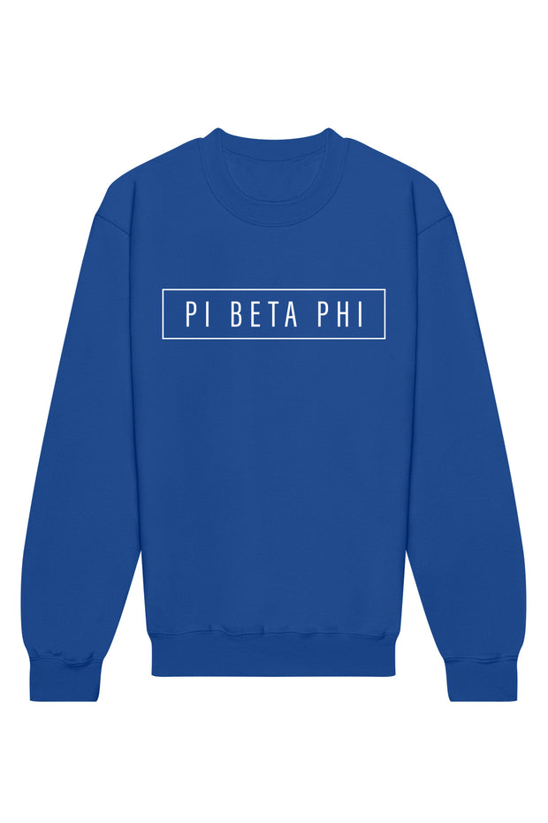 Pi Beta Phi Blocked Crewneck Sweatshirt