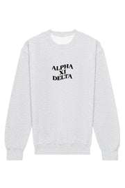 Alpha Xi Delta Happy Place Crewneck Sweatshirt