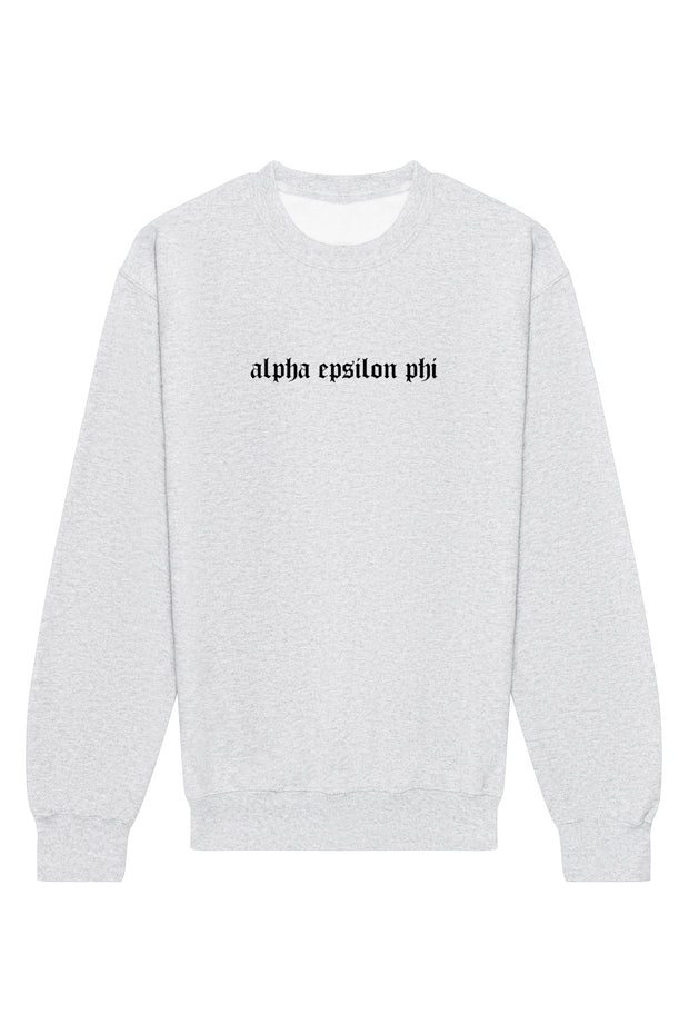 Alpha Epsilon Phi Classic Gothic Crewneck Sweatshirt