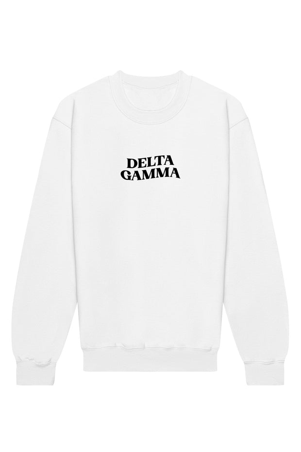 Delta Gamma Happy Place Crewneck Sweatshirt