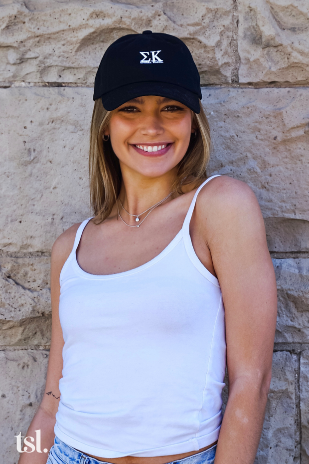 Phi Mu Letters Dad Hat