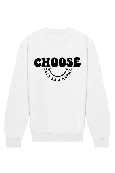 Zeta Tau Alpha Choose Crewneck Sweatshirt