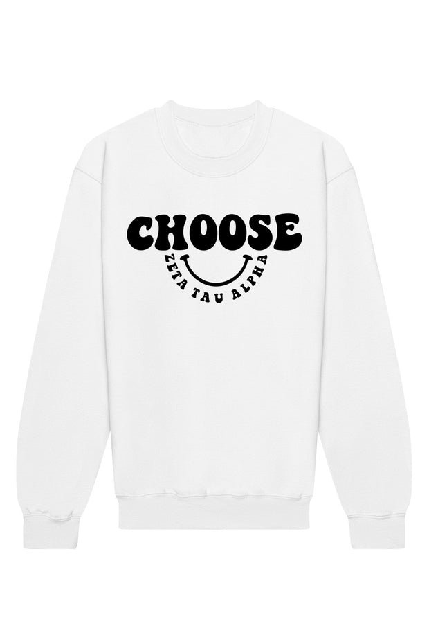 Zeta Tau Alpha Choose Crewneck Sweatshirt
