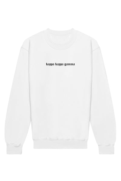 Kappa Kappa Gamma Classic Gothic Crewneck Sweatshirt