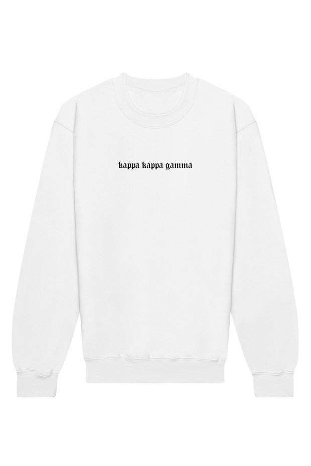 Kappa Kappa Gamma Classic Gothic Crewneck Sweatshirt