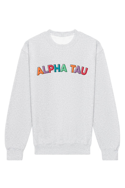 Alpha Sigma Tau Stencil Crewneck Sweatshirt