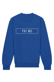 Phi Mu Blocked Crewneck Sweatshirt