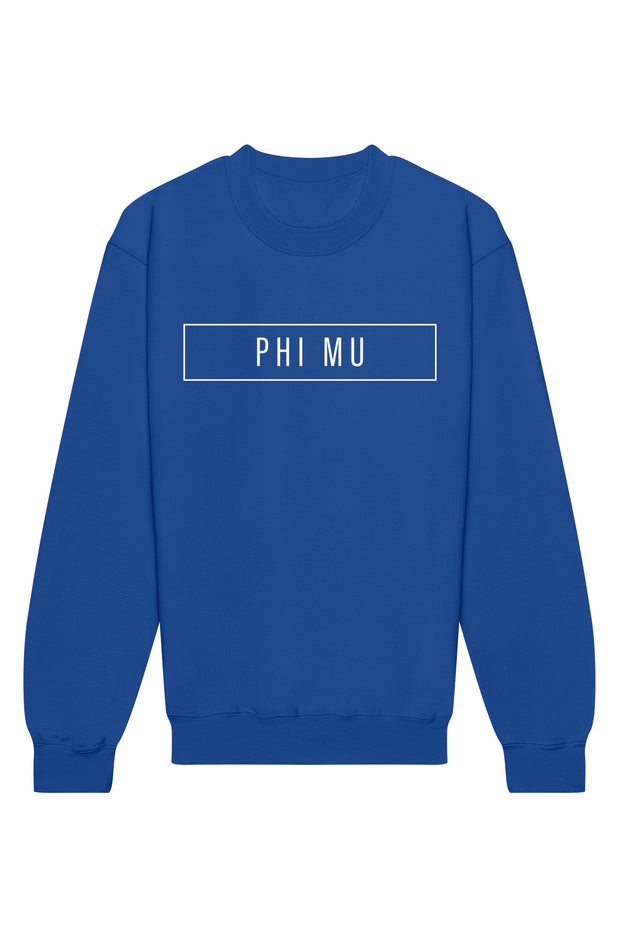 Phi Mu Blocked Crewneck Sweatshirt