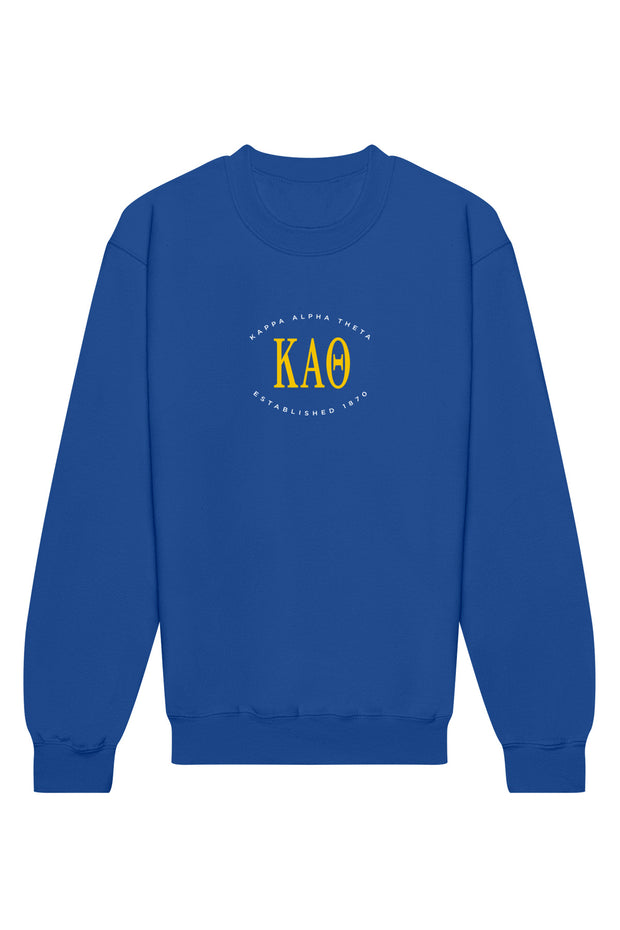 Kappa Alpha Theta Emblem Crewneck Sweatshirt