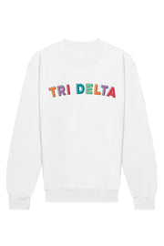 Delta Delta Delta Stencil Crewneck Sweatshirt