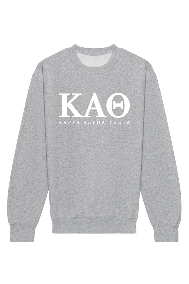 Kappa Alpha Theta Letters Crewneck Sweatshirt