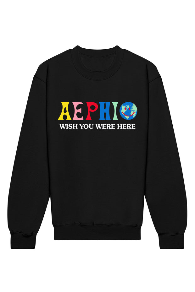 Alpha Epsilon Phi Wish You Were Here Crewneck Sweatshirt