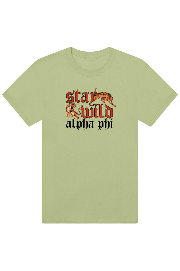 Alpha Phi Stay Wild Tee