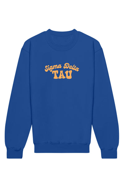 Sigma Delta Tau Vintage Hippie Crewneck Sweatshirt