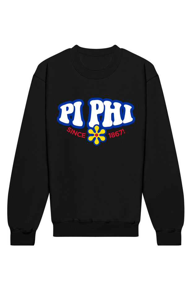Pi Beta Phi Funky Crewneck Sweatshirt