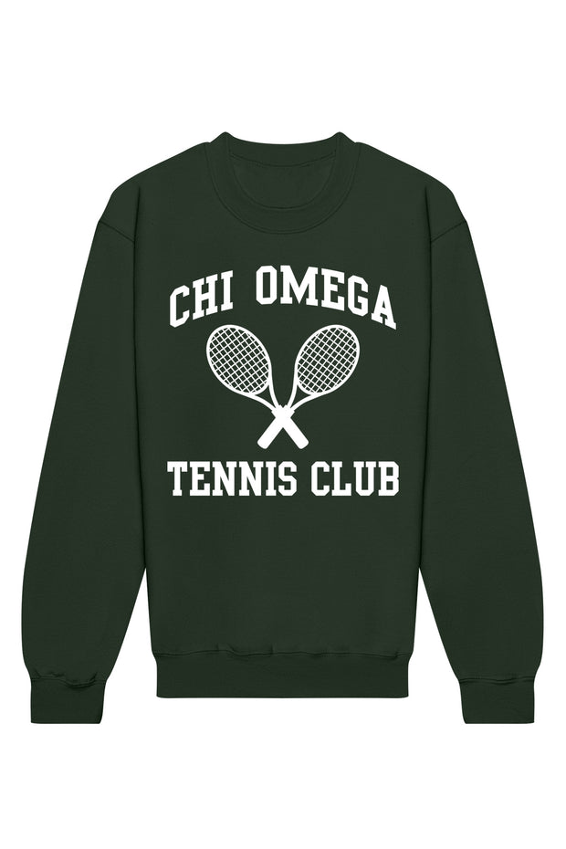Chi Omega Tennis Club Crewneck Sweatshirt