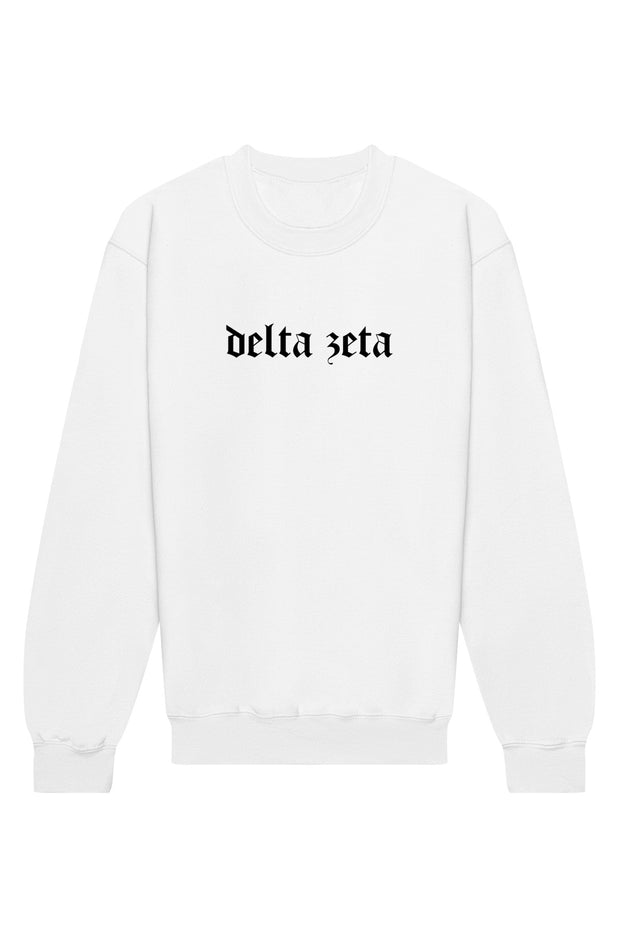 Delta Zeta Classic Gothic Crewneck Sweatshirt