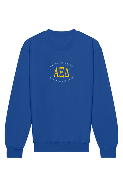 Alpha Xi Delta Emblem Crewneck Sweatshirt