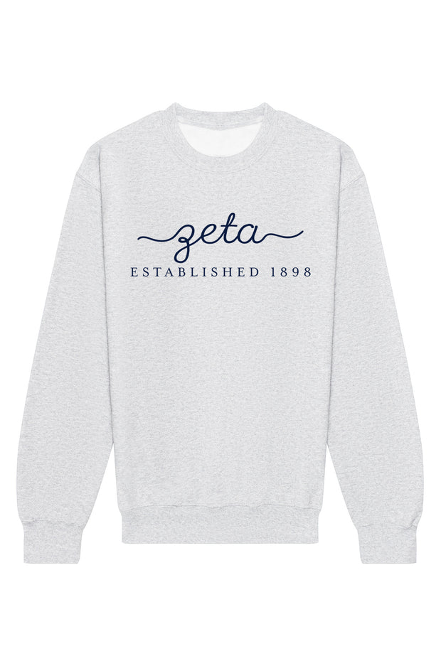 Zeta Tau Alpha Signature Crewneck Sweatshirt