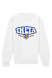 Kappa Alpha Theta Funky Crewneck Sweatshirt