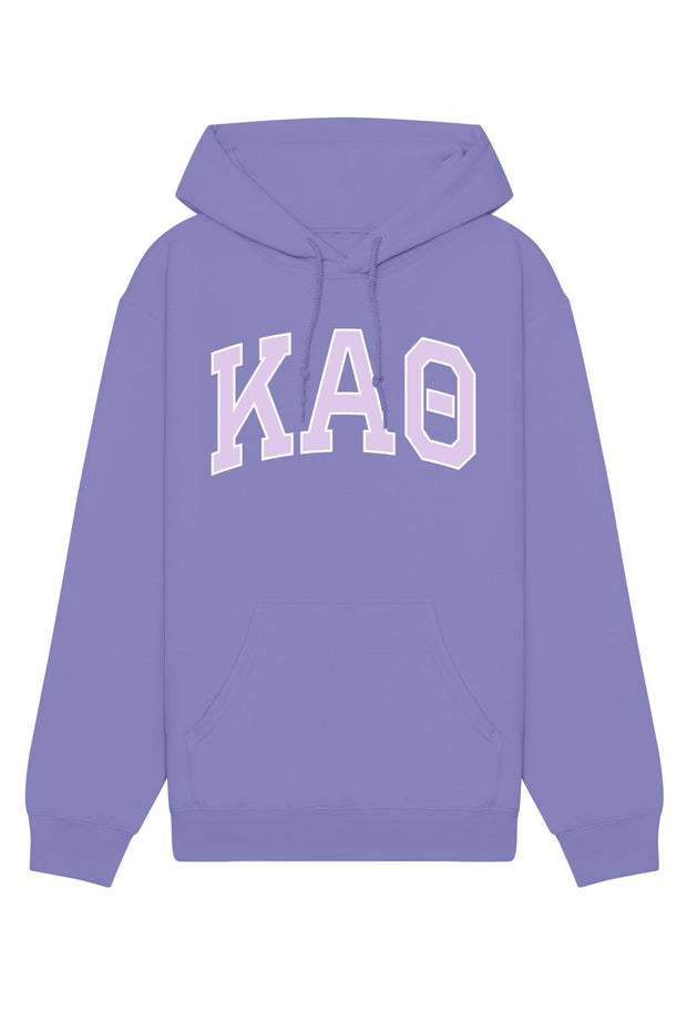 Kappa Alpha Theta Purple Rowing Letters Hoodie