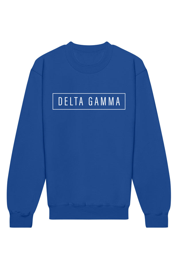 Delta Gamma Blocked Crewneck Sweatshirt