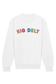 Sigma Delta Tau Stencil Crewneck Sweatshirt