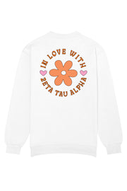 Zeta Tau Alpha In Love With Crewneck Sweatshirt